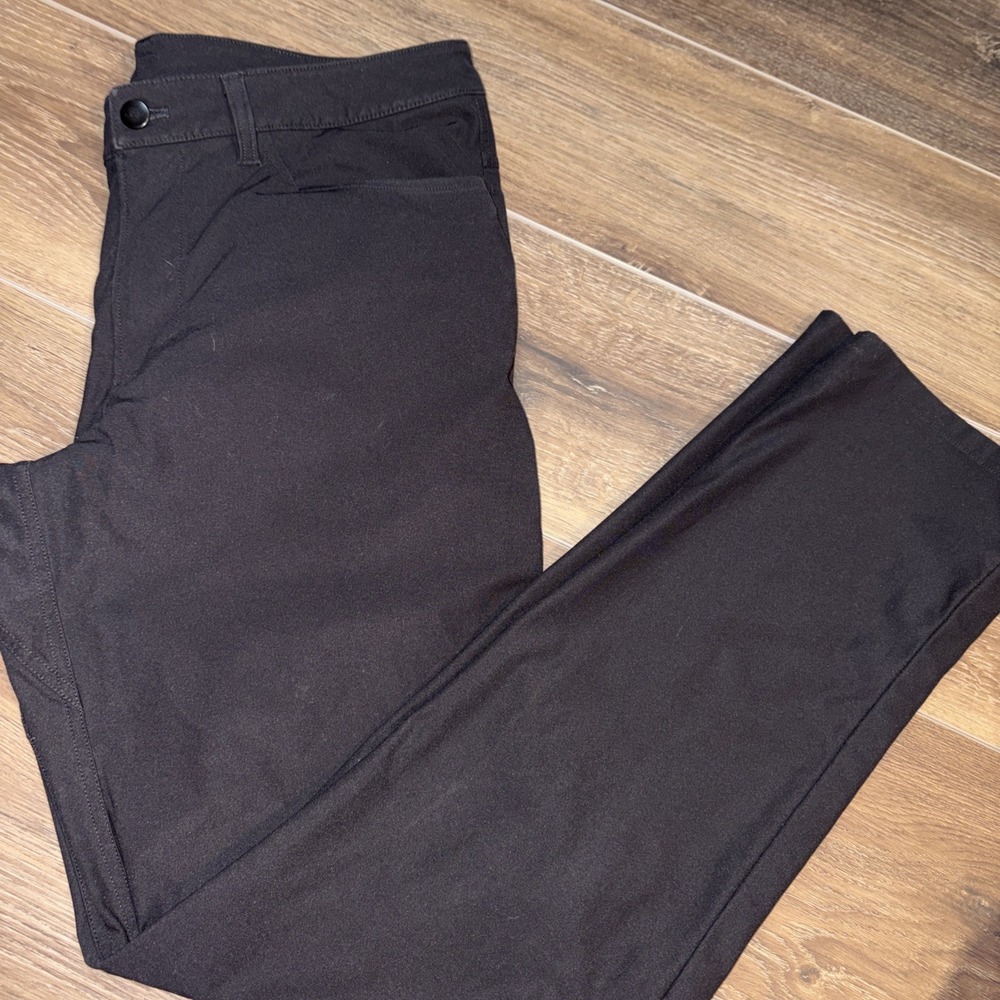 Lululemon ABC Classic Fit Black Pants Men's Size 32 Waist 32x33 Warpstreme